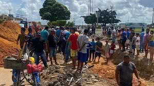 Jovem trabaklhava em obra da Prefeitura de Teotônio Vilela | Foto: Cortesia / Ascom Samu