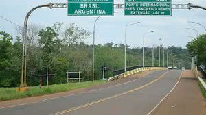 Divisa entre Brasil e Argentina | Reprodução/Internet