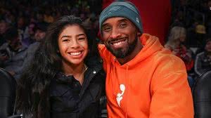 Gianna Bryant e seu pai, Kobe | Divulgação / LA Lakers