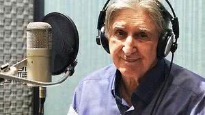 Cantor Sérgio Reis em estúdio na gravação de disco | Reprodução/Twitter