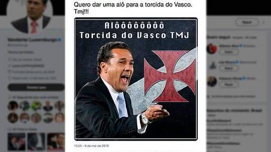 Luxemburgo anunciou acerto pelo Twitter | Vanderlei Luxemburgo/Twitter