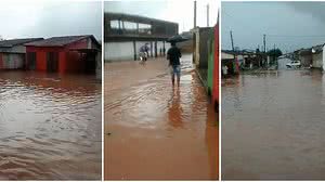 Imagem Construído para desabrigados de enchente, residencial fica alagado após chuva em Santana do Mundaú