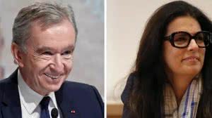 Bernard Arnault e Françoise Bettencourt Meyers | Foto: Reprodução / G1