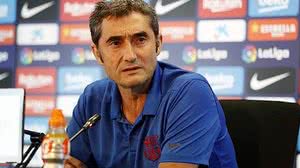 Técnico Ernesto Valverde | Divulgação / Twitter Barcelona