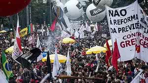 Imagem Manifestações contra a reforma da Previdência são registradas em todo o país