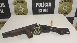 Arma apreendida com adolescentes em Teotônio Vilela | Assessoria / PC