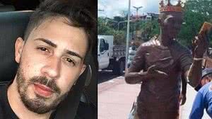 Imagem Estátua de Carlinhos Maia será enviada para Vila, diz Prefeitura de Penedo