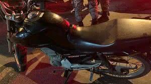 Motocicleta roubada foi apreendida | Foto: Assessoria