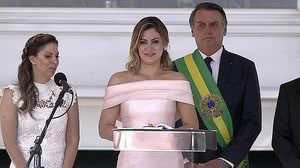 Michelle Bolsonaro fez discurso em Libras | Reprodução / Redes Sociais