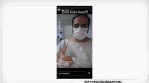 Imagem Após sofrer infarto, Filipe Toledo deixa CTI: 'Foi grave, mas estou super bem'