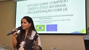 na Asti, da WTFO Brasil, fez palestra no encontro. | Atrevia/Divulgação