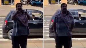Imagem Homem que atacou motoboy é filmado cometendo nova injúria racial; veja
