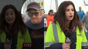 Imagem Homem que passou a mão em repórter durante link é preso nos EUA