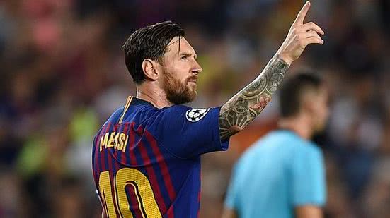 Messi anotou três gols na vitória do Barcelona sobre o PSV | Twitter / UEFA