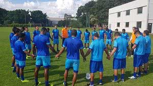 CSA treinou em Cuiabá na terça-feira. Azulão enfrenta o Mixto na Arena Pantanal | Ascom CSA