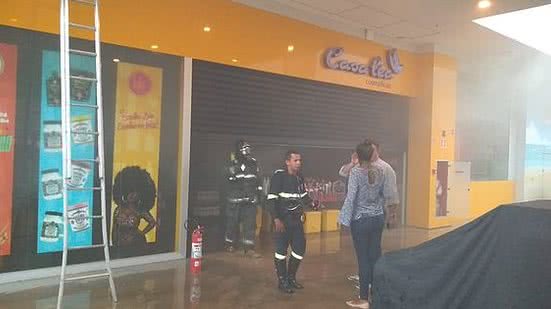 O caso aconteceu ainda antes de o shopping abrir para o público | Ascom Bombeiros