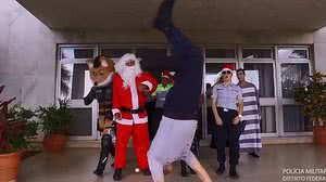 Imagem PM do Distrito Federal bomba na internet após aceitar desafio de Polícia Americana