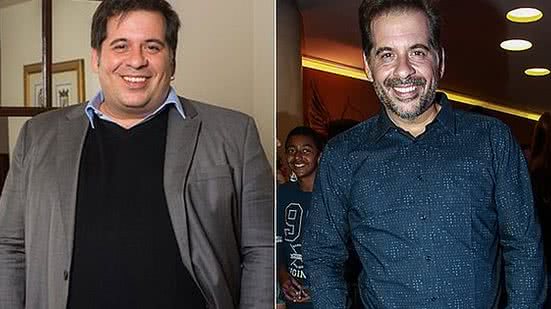 Leandro Hassum aparecerá antes e depois do emagrecimento em série da Globo. | Montagem/Reprodução