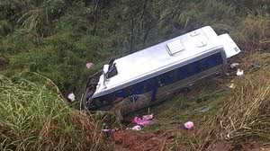 Micro-ônibus caiu em uma ribanceira às margens da pista | Patos Notícias