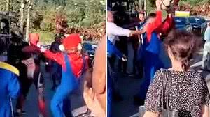 Imagem Briga entre Homem-Aranha, Pantera Negra e Super Mario de trenzinho no RJ repercute nas redes