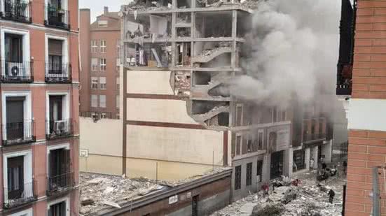 Explosão em Toledo, no centro de Madri | Foto: Reprodução/Redes Sociais