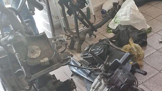 Motocicleta Roubada | Foto: Assessoria