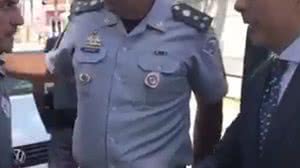 Doria chega à escola Raul Brasil em Susano | Reprodução / Vídeo