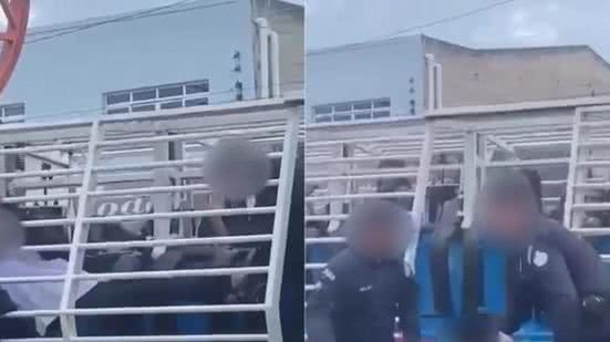 O caso foi flagrado por diversos estudantes | Reprodução / Vídeo