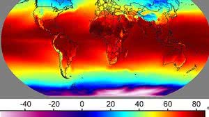 Imagem Temperatura média da Terra em 2018 foi a 4ª mais alta já registrada