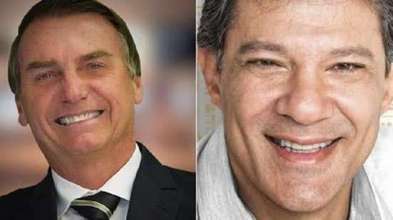 Imagem Haddad sobe a 22%; Bolsonaro tem 28%, mas se enfraquece no 2º turno, diz nova pesquisa