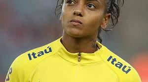 Geyse publicou foto de seu relacionamento e foi alvo de ataques | Rafael Ribeiro/CBF