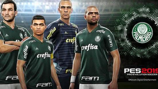 Palmeiras está no PES 2019 | Divulgação PES / Twitter