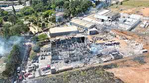 Empresa ficou destruída em Cabreúva (SP) após explosão | Prefeitura de CabreúvaDivulgação