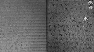 À esquerda, criança sozinha no meio do milharal. À direita, três policiais a encontram com o auxílio do drone | Divulgação / Fond du Lac Country Sheriff's Office