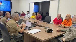 A Polícia Militar de Alagoas definiu, durante reunião na manhã dessa quarta-feira (14), o esquema de segurança para a aplicação das provas do Concurso Público Nacional Unificado (CNU) | Ascom PMAL