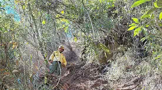 O incêndio no Parque Nacional do Itatiaia, localizado na Serra da Mantiqueira, em Resende (RJ), foi extinto na noite deste sábado (22) | Ascom ICMBio
