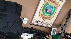 Armas apreendidas na operação | Reprodução / Twitter