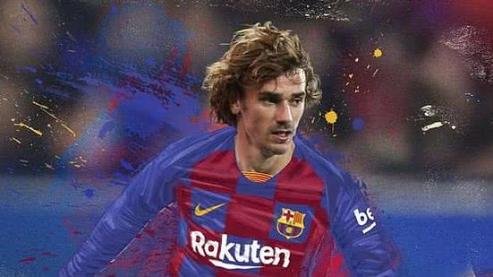 O atacante campeão do mundo com a seleção francesa assinou com o clube catalão por cinco temporadas | Montagem FC Barcelona/Divulgação