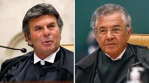 Imagem Fux "descredita STF" e age como justiceiro, diz Marco Aurélio Mello
