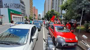 Manifestação contra o governo de Jair Bolsonaro, em Campinas | Reprodução EPTV