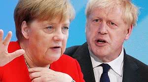 Imagem Angela Merkel e Boris Johnson vão se encontrar para discutir brexit