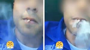 Imagem Vídeo: enquanto fuma, militar chama FAB de ''Força Aérea da Biqueira''