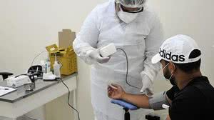 Profissionais realizam a triagem de pacientes | Foto: Ascom SMS