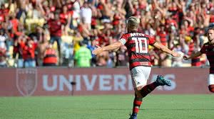 Diego comemora o gol sobre o Bangu na estreia do Carioca 2019 | Alexandre Vidal / Flamengo