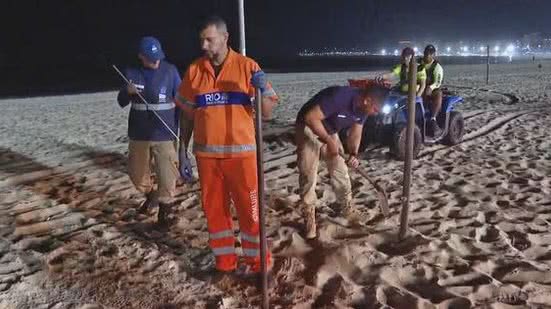 Operação Tatuí mobilizou Seop, Comlurb e PM | Foto: Reprodução / TV Globo