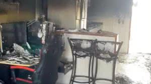 Parte significante da mobília também foi destruída | Foto: Reprodução