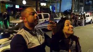 "Cidadão não, engenheiro civil formado, melhor do que você", disse a mulher em um flagrante de desrespeito a fiscais | Reprodução / TV Globo