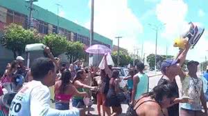 Manifestação conta com carro de som e trilha sonora | Foto: Reprodução