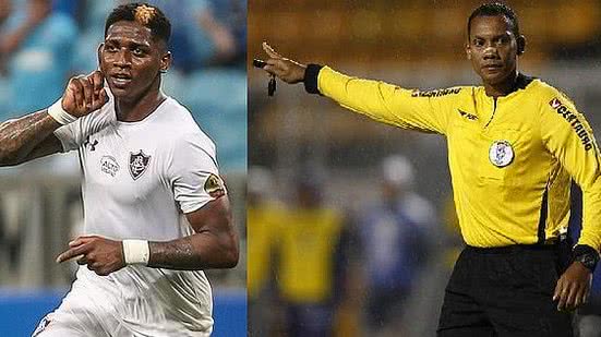 Yony González e o árbitro Márcio Chagas, vítimas de racismo no futebol | Divulgação (Fluminense) / Folhapress
