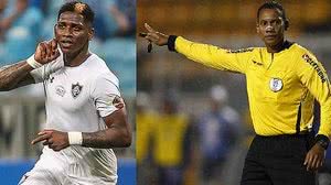 Yony González e o árbitro Márcio Chagas, vítimas de racismo no futebol | Divulgação (Fluminense) / Folhapress